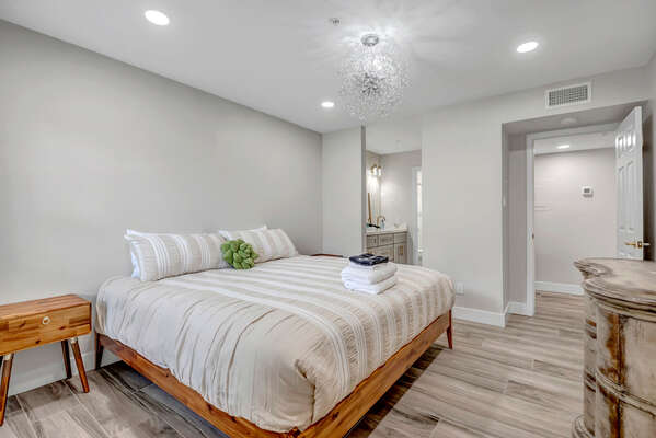 Master Bedroom with King Bed and En Suite Bathroom