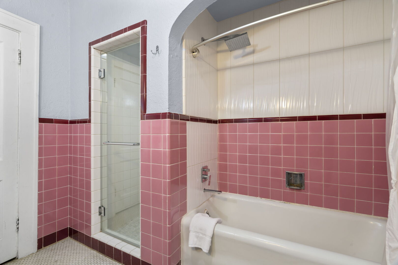 Separate shower and shower tub combo!