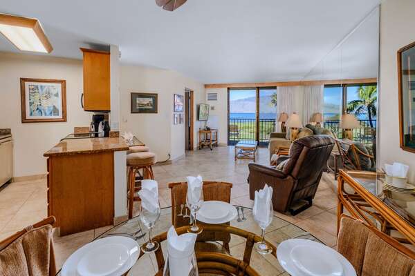 Enjoy dinner and the breeze.