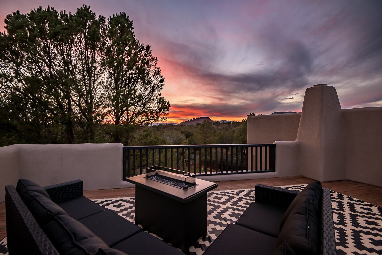 Enjoy the Upper Deck Fire Pit and Views!