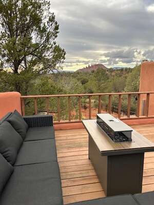 Enjoy the Upper Deck Fire Pit and Views!