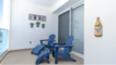 two Adirondack chairs
