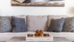 close up of the sofa