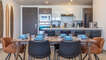 The dining table.