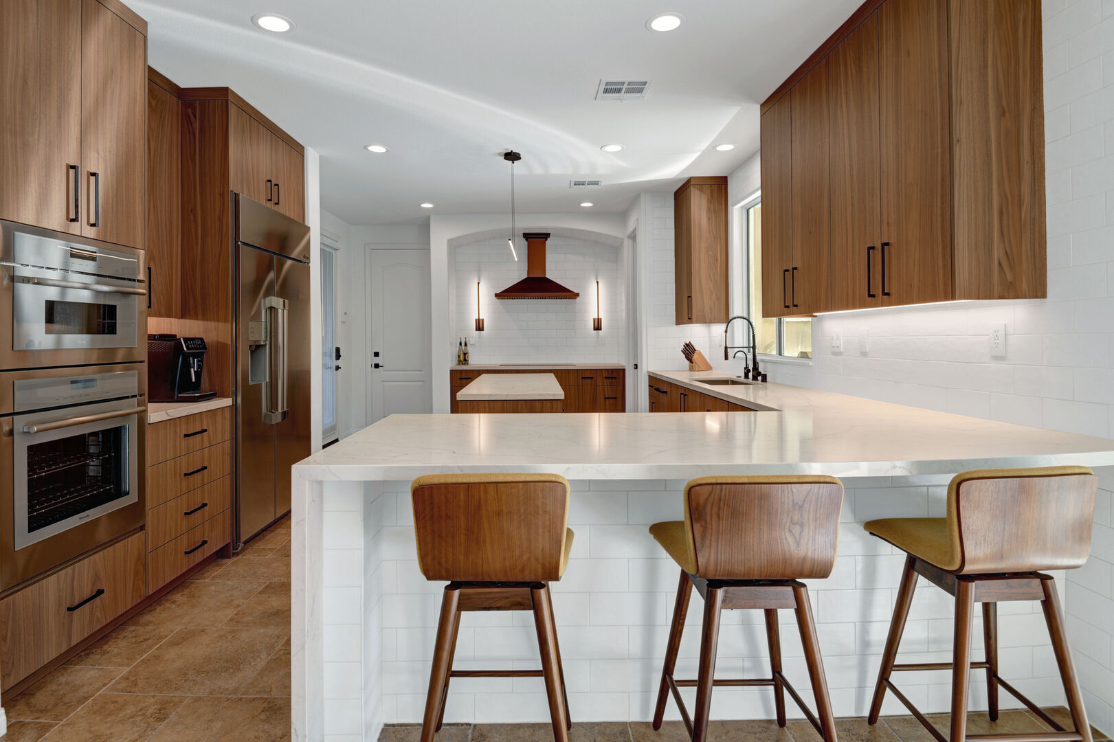 Fuel your vacation with home-cooked meals in the stylish kitchen.