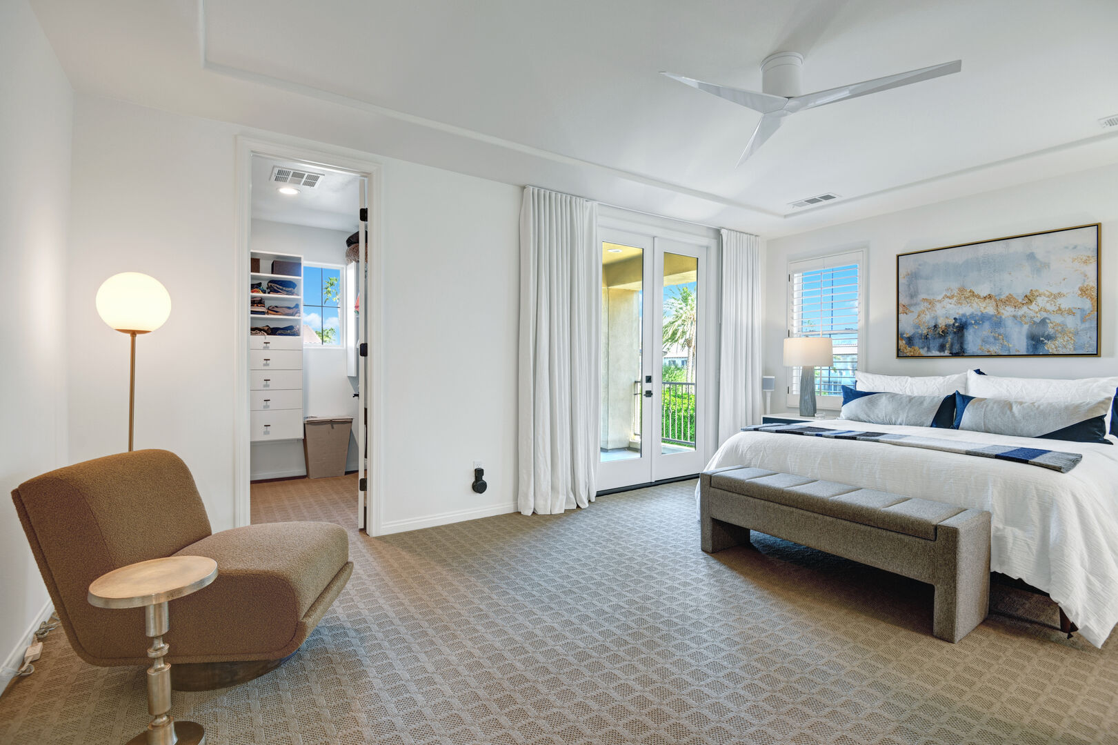 Master Suite 1 features a luxurious CAL king-size bed for the ultimate comfort and relaxation.