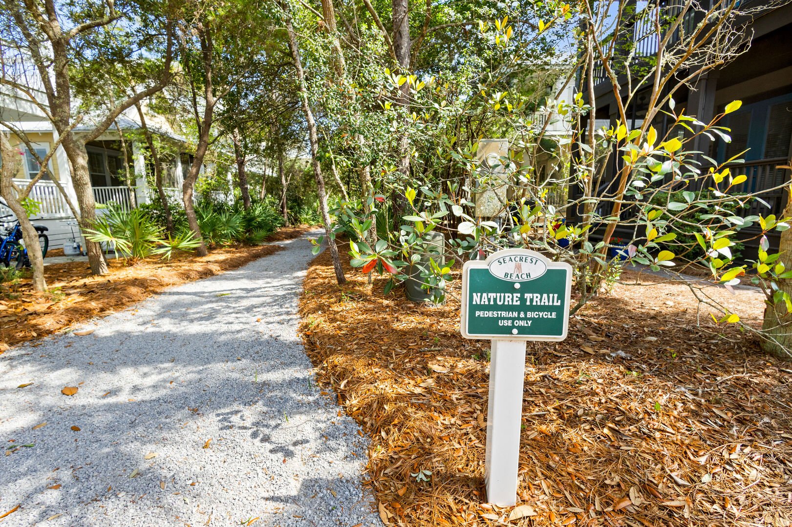 Home is right next to Seacrest Beach walking trail and tram stop.
