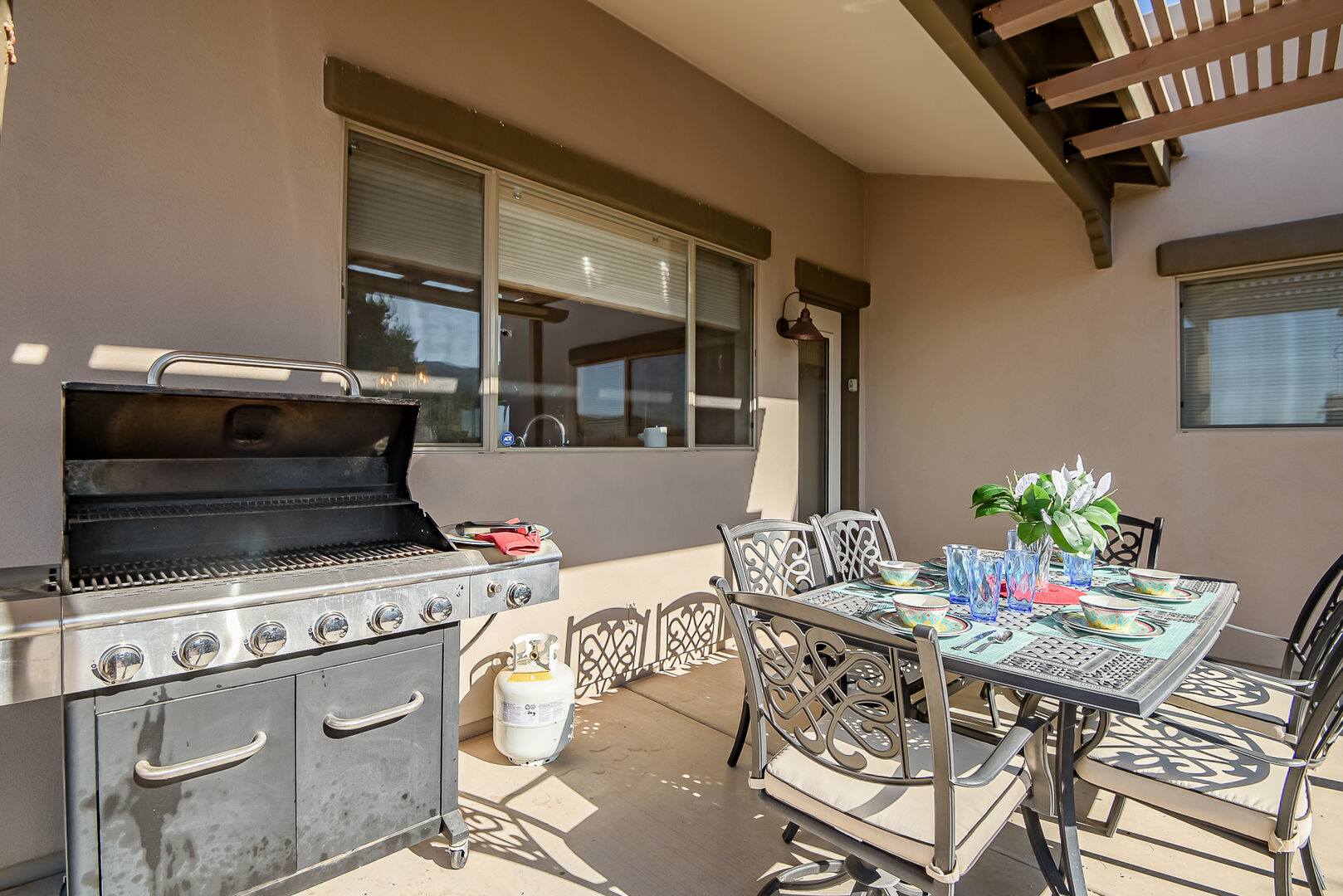 Grill up your BBQ favorites from the outdoor patio
