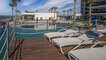 Chaise lounges invite you to the sun deck.