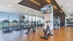 The workout room.