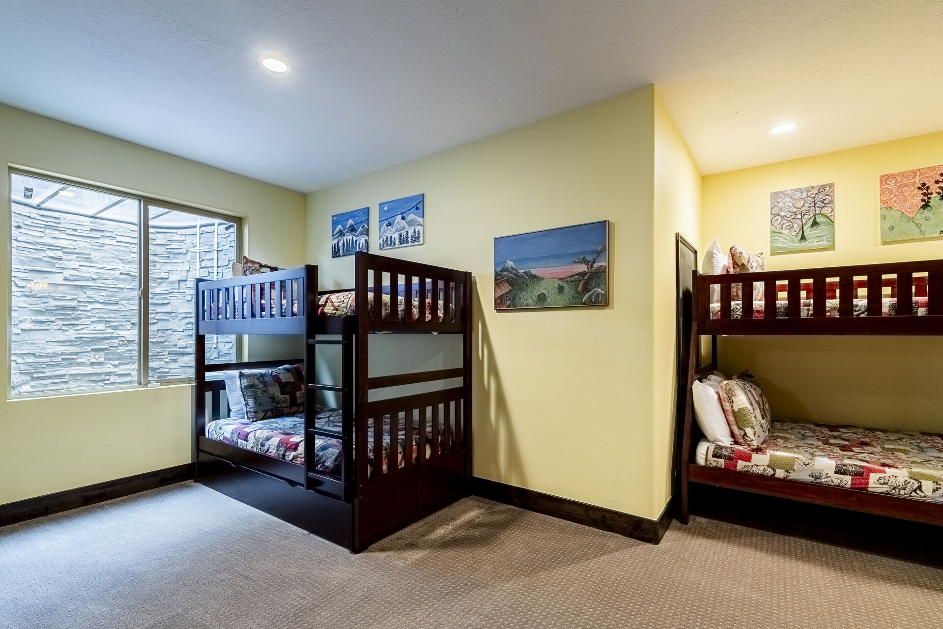 Twin over twin bunk beds with 
 twin trundle and twin over full bunk beds