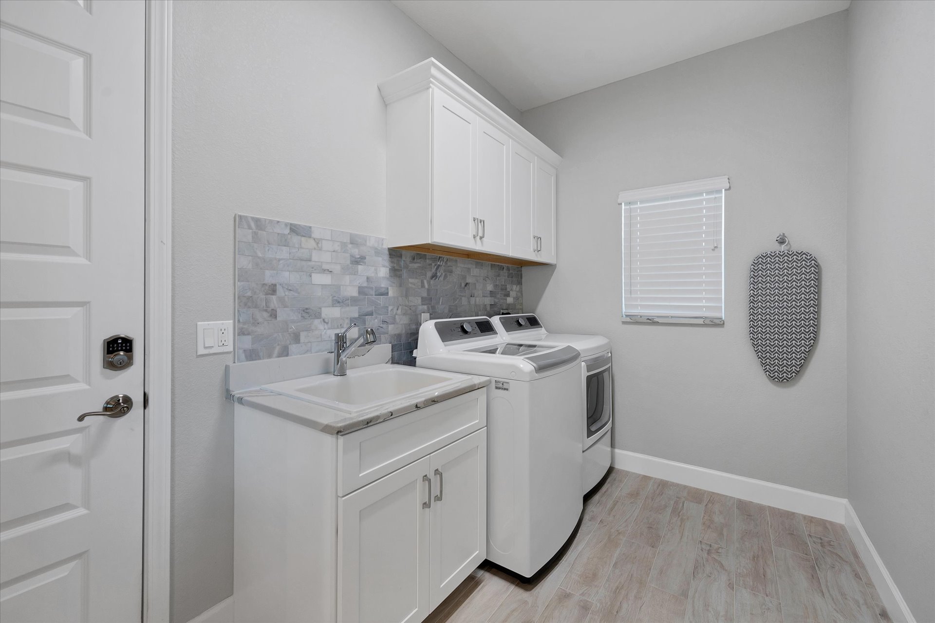 Laundry room with full size washer & dryer