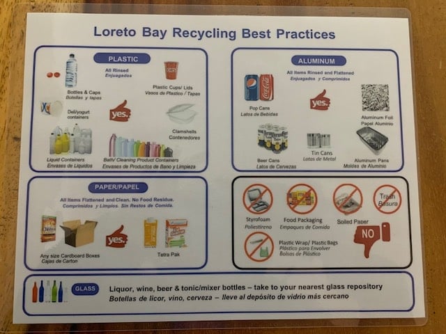 Recycling in Loreto Bay