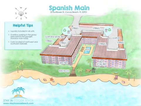Spanish Main Building Map