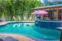 Salt Water Pool and Hot Tub!  Ample seating and lounging area for your group of travelers!