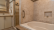 the shower and bath tub