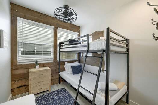 Bedroom 3 (Upper Level)- Queen Bed and Twin over Twin Bunk Bed