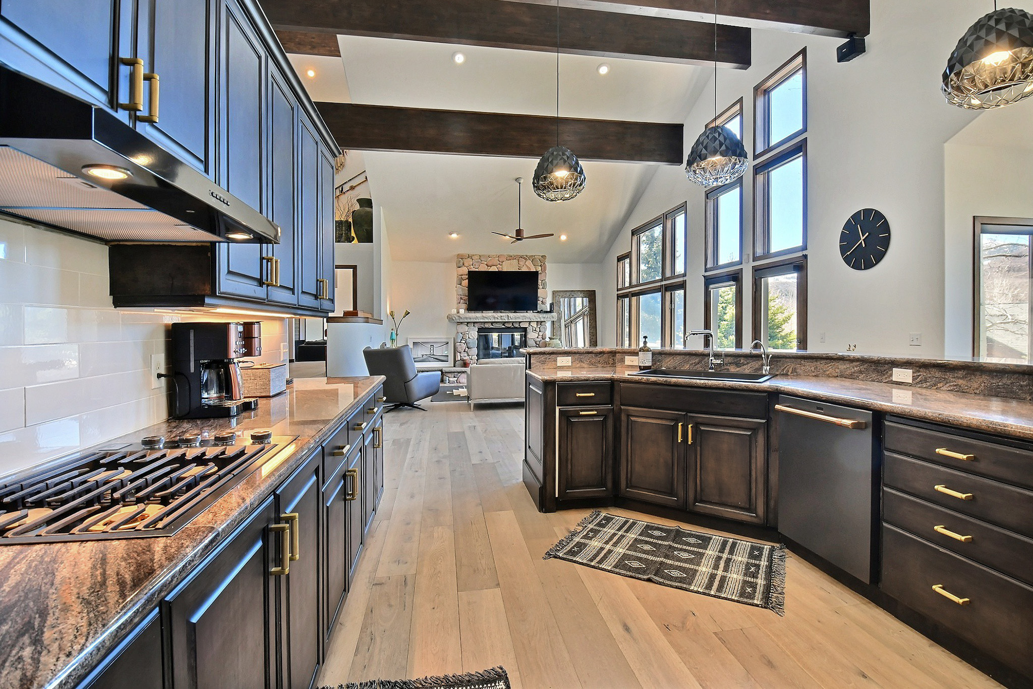 Kitchen Featuring High End Appliances and Contemporary Design.