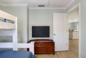 twin over bunk bedroom