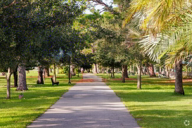 Gleason Park - Indian Harbour Beach, FL. Lakeside walking trails, playgrounds, recreational center & more!