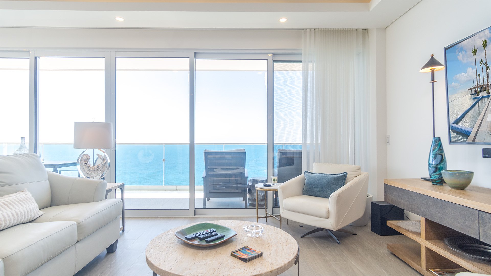 The living room.