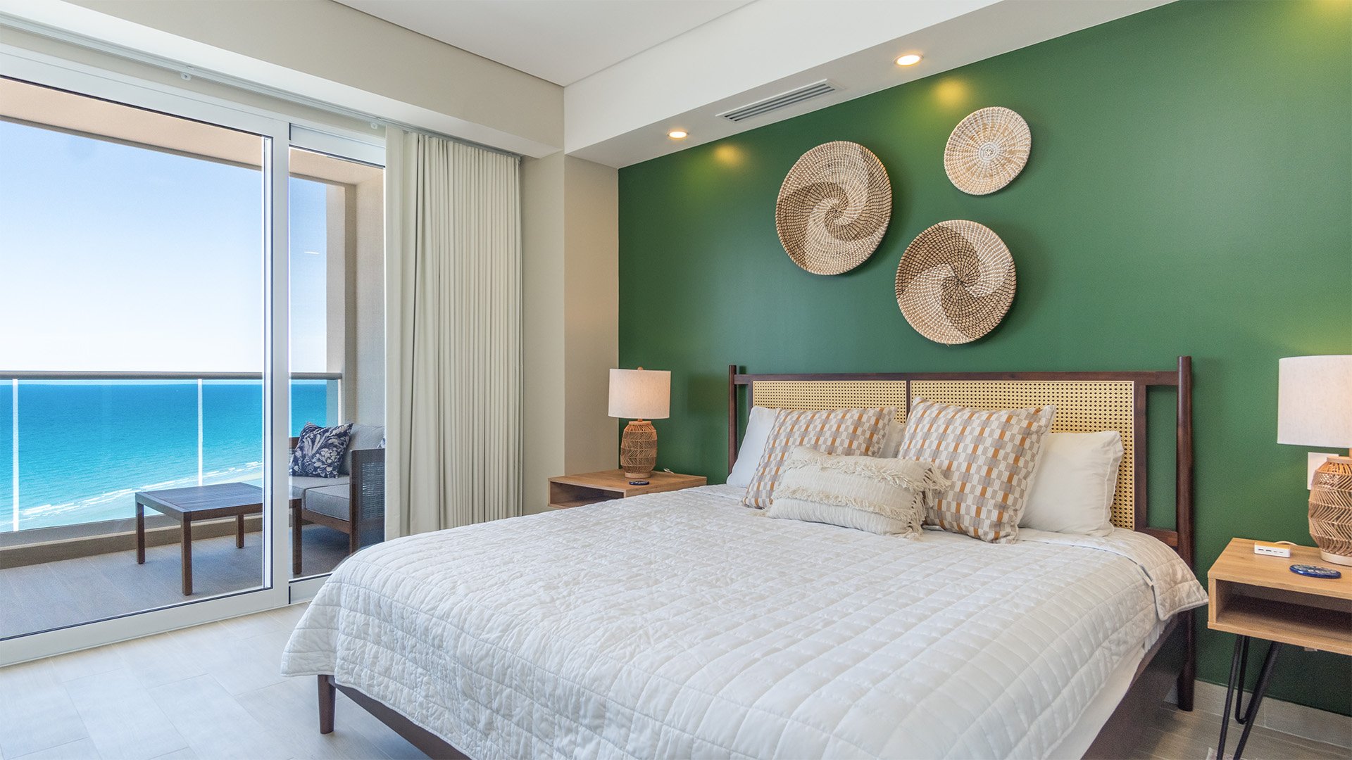 The bedroom.