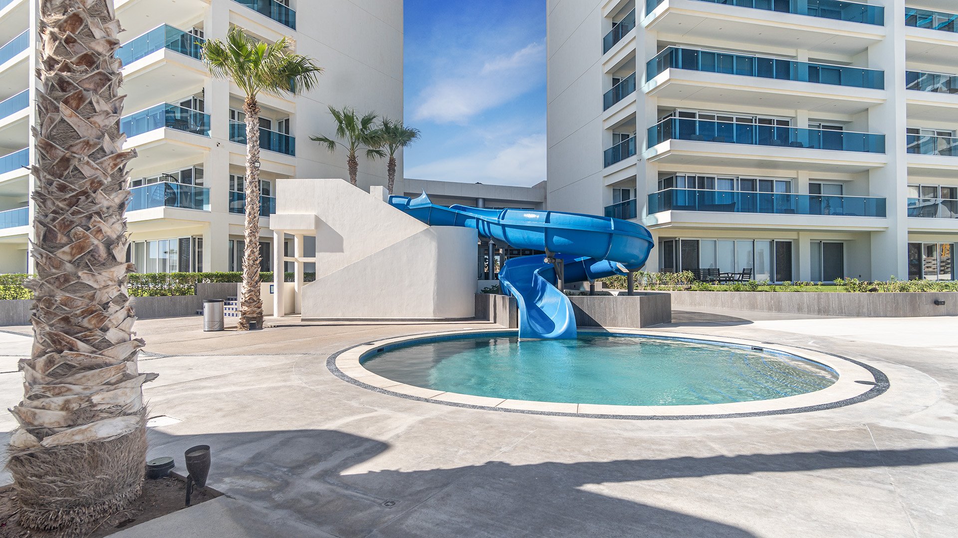 Water slide.