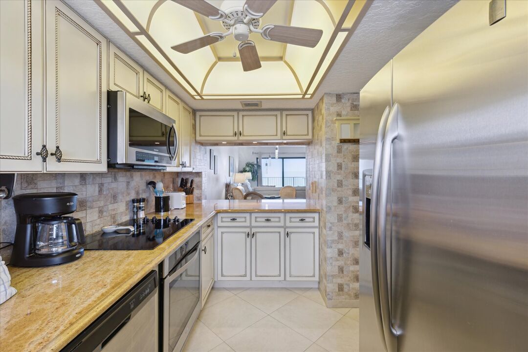 Charming rustic kitchen fully equipped for home-cooked meals and memories