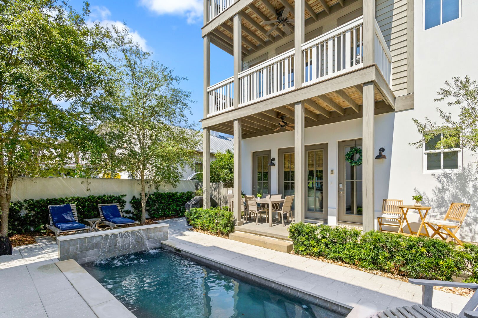 Home features a private courtyard with pool!