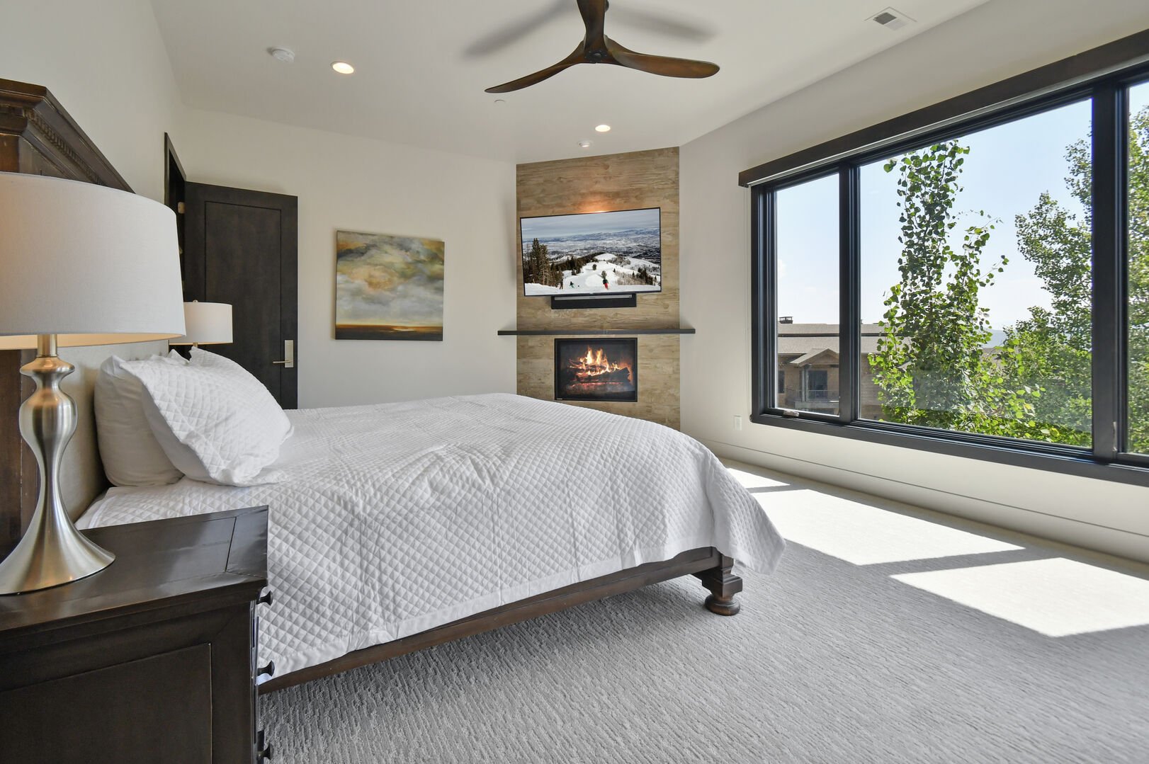 Bright and spacious master suite.
