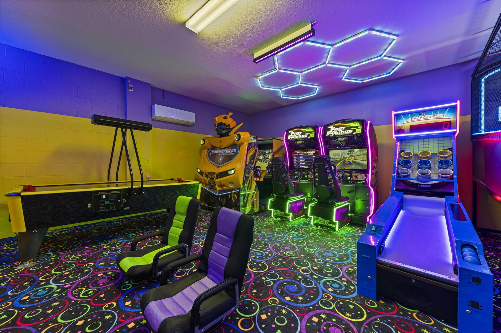 Have a blast in the game room, equipped with classic arcades and other fun games for endless entertainment
