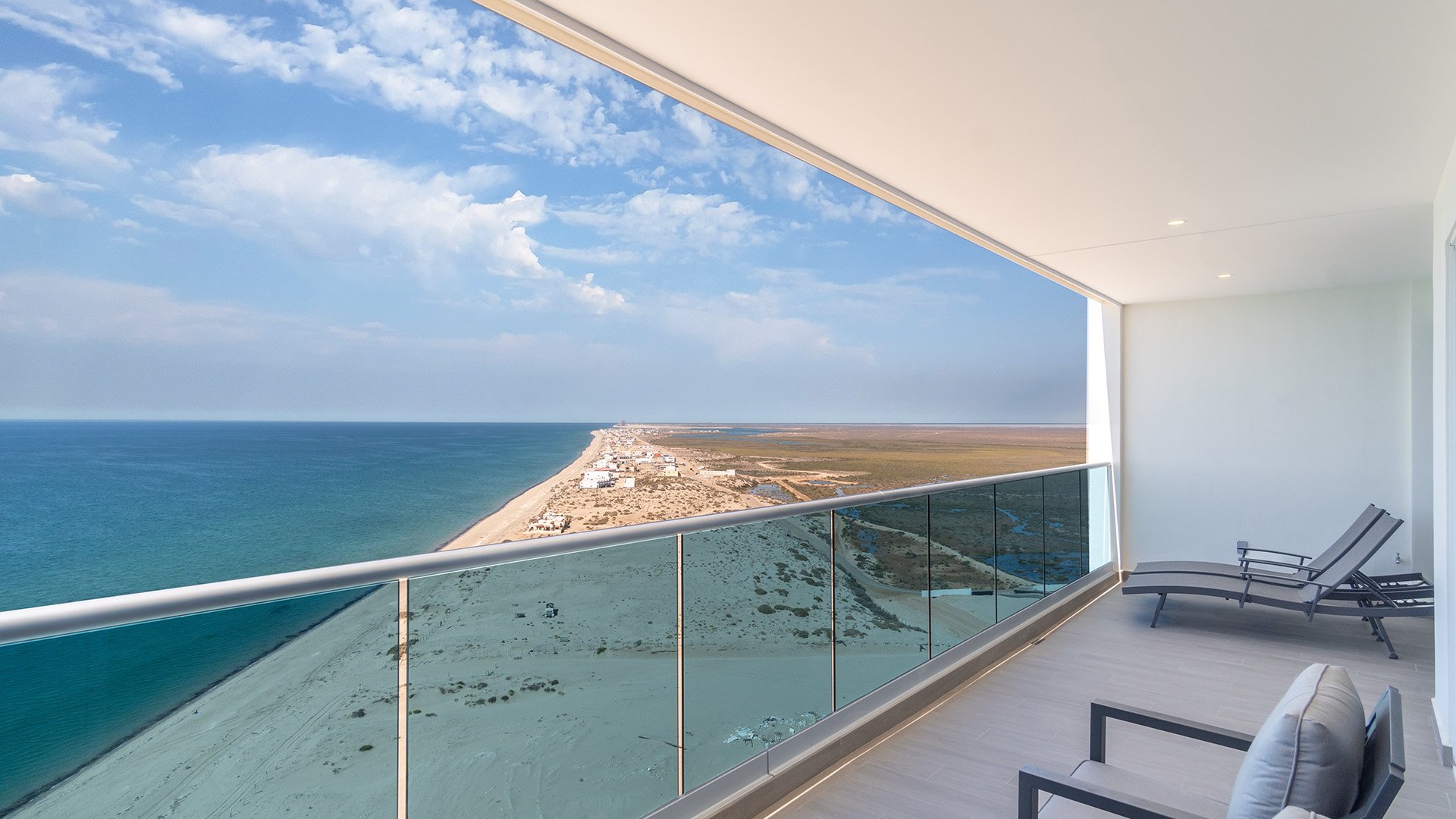 Looking West from the balcony.