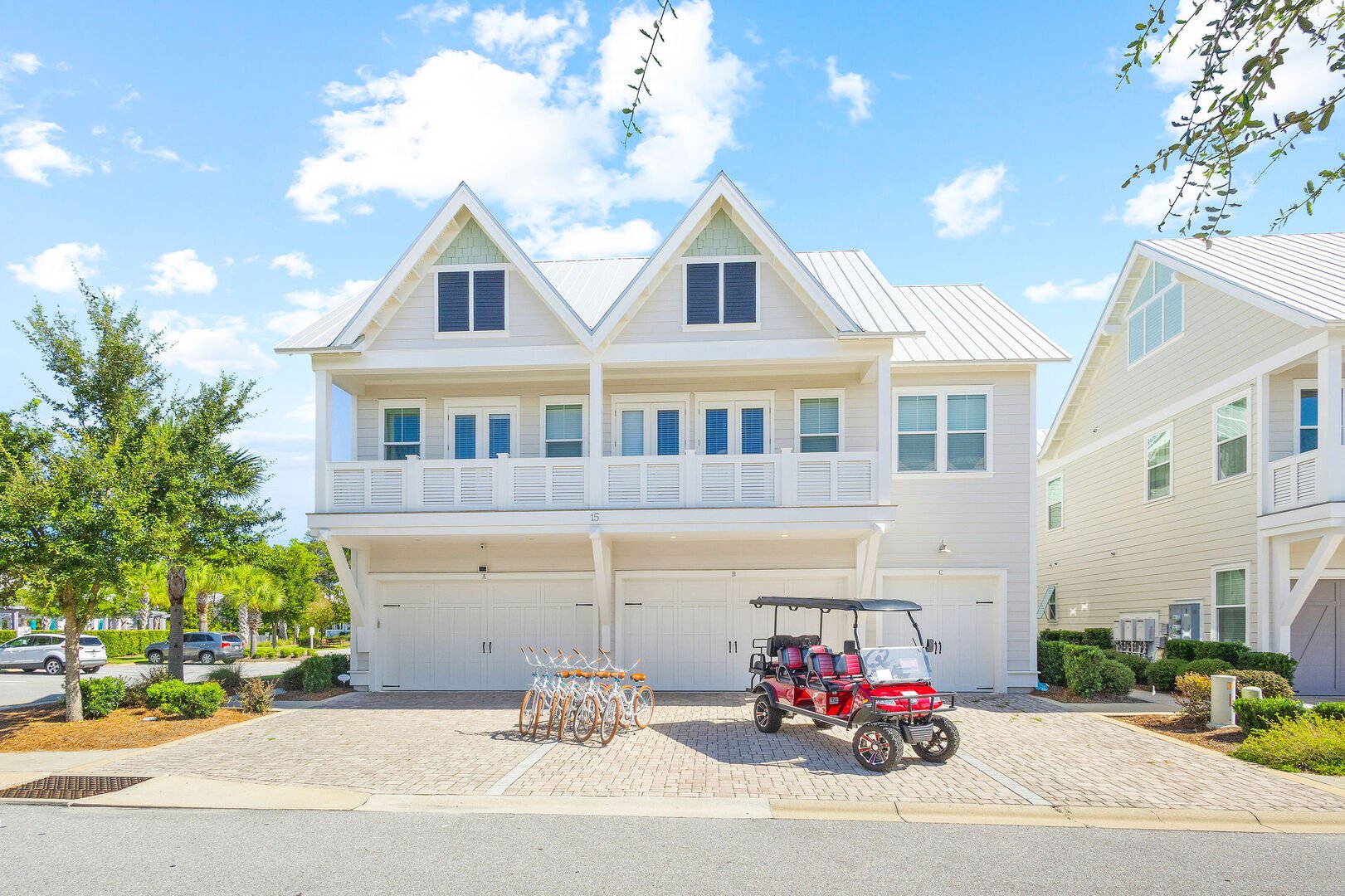 Home comes with a golf cart and bikes!