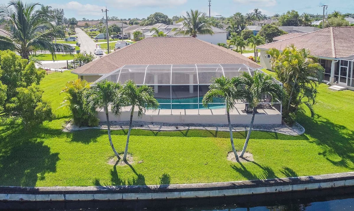 Aerial View of Villa Scarlett