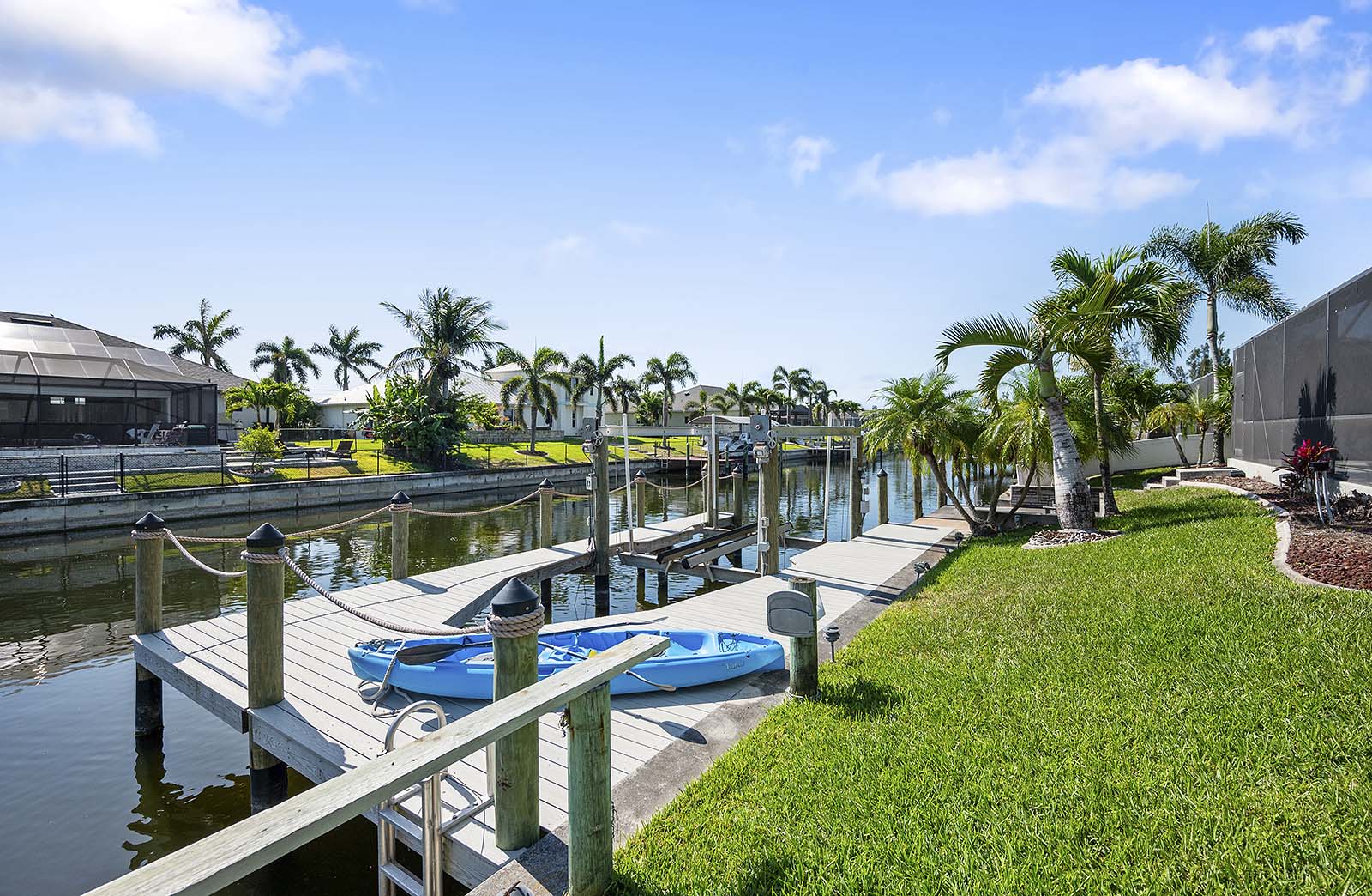 Backyard and Access To the Canal