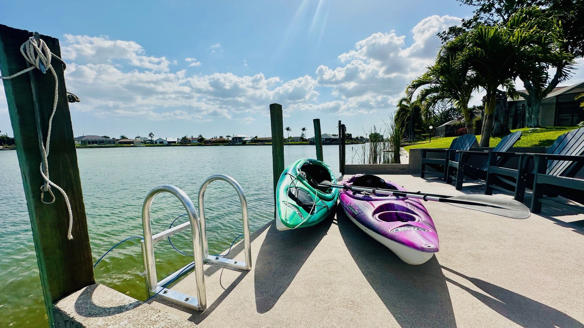 Kayaks Available for Exploring the Lake