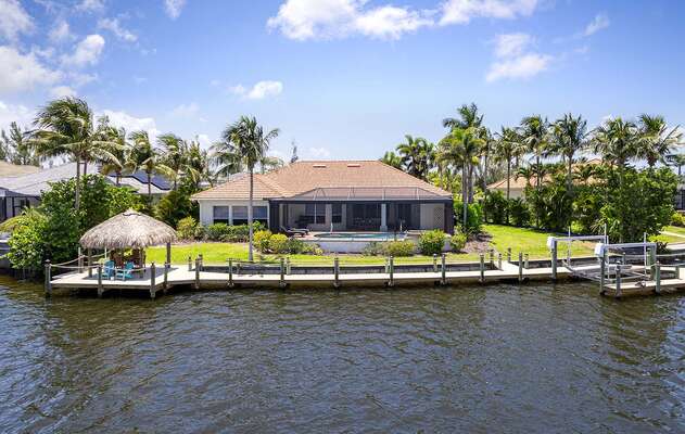 Back Yard with Wrap Around Dock for Boating and Fishing