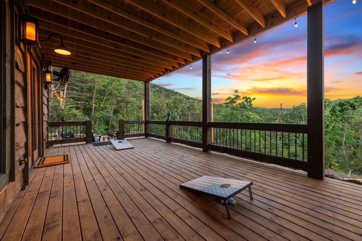 Enjoy a game of corn hole on the spacious lower level deck. Steps away is the large, inviting, firepit area. And of course, there's no escaping the views!