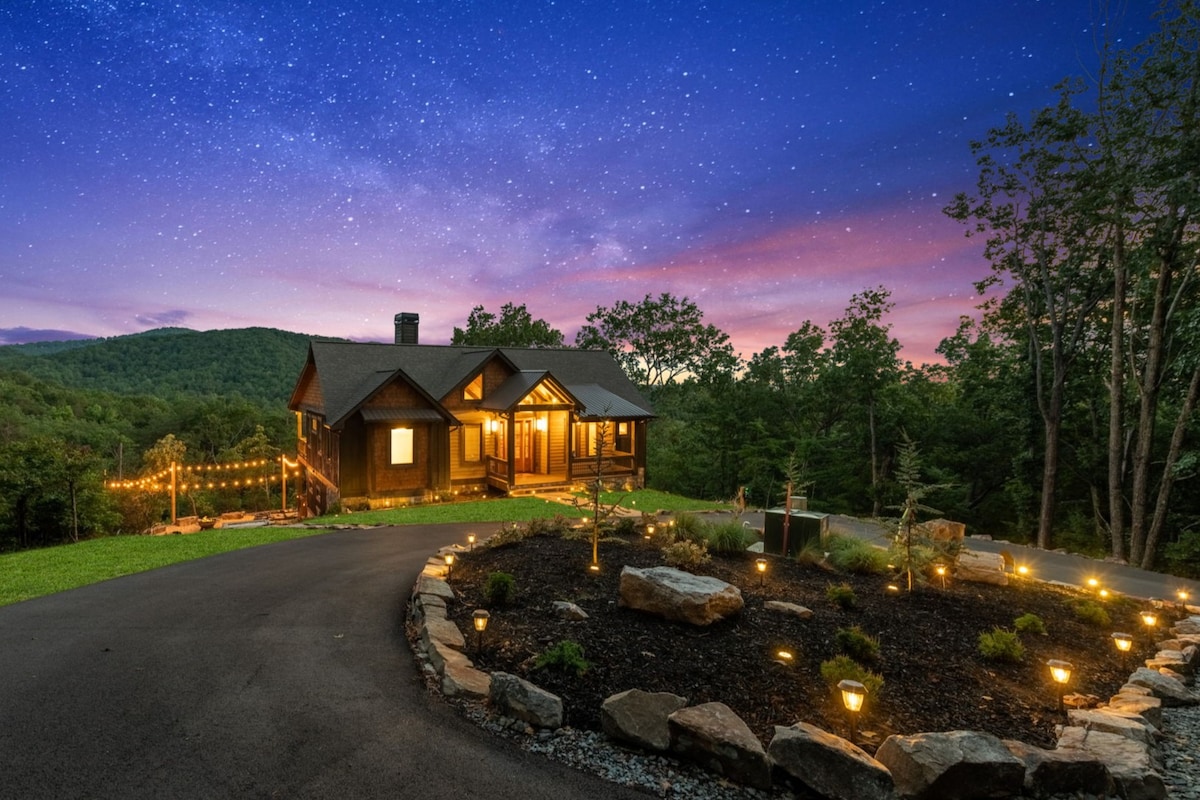 Solar lights add to the night-time allure.