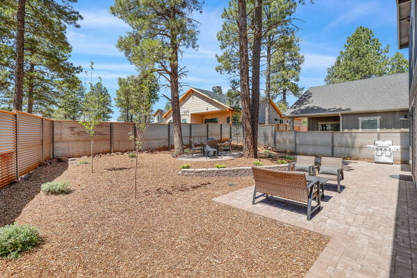 Enjoy the freedom of a spacious outdoor area, perfect for relaxation, activities, and taking in the fresh air.