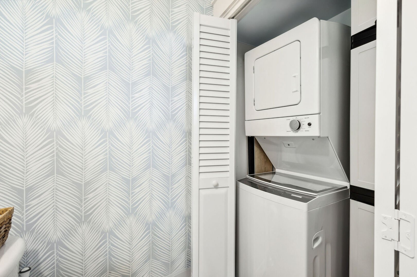 Full washer and dryer in home.