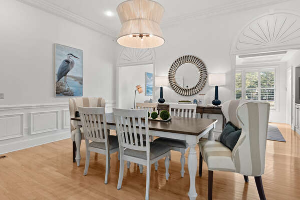 Dining area just inside front door