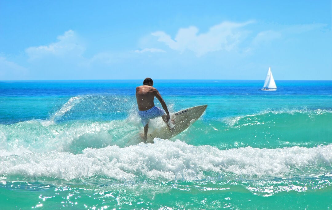 Go surf and other water activities in the area