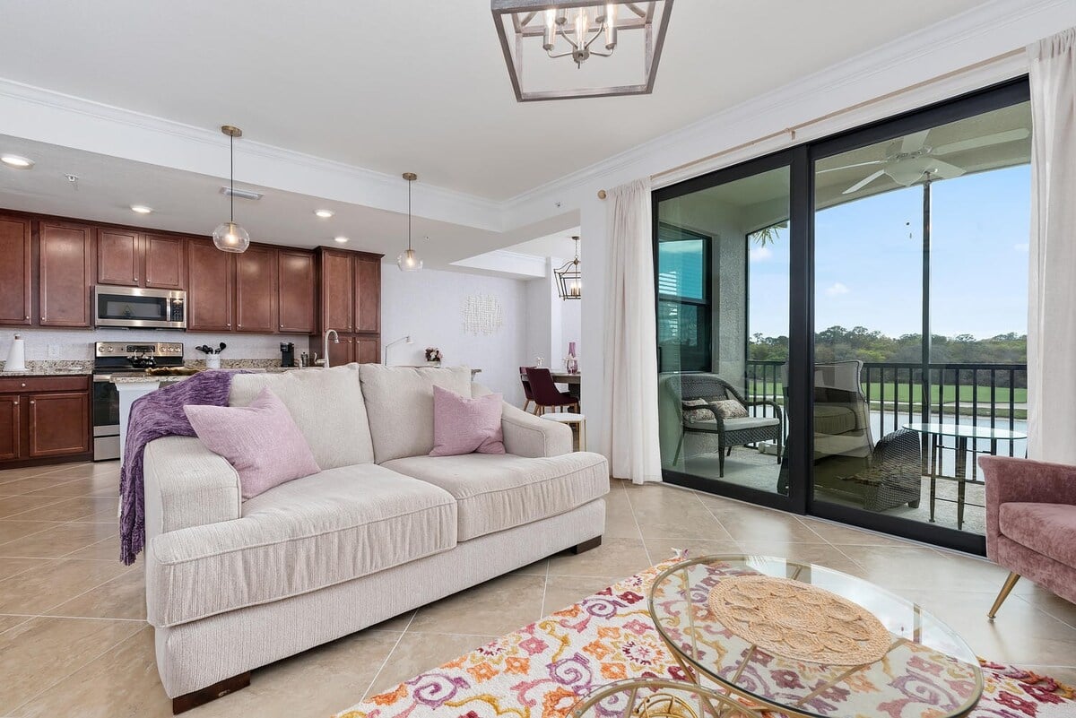 Views Of The Lake From The Living Room