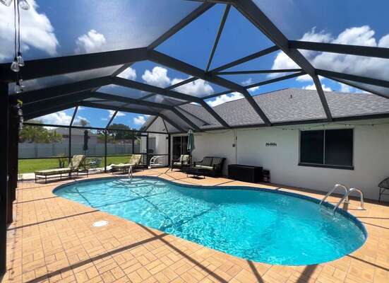 Relaxing pool area