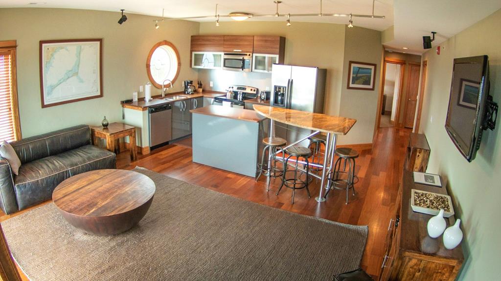 Living Area and Kitchen