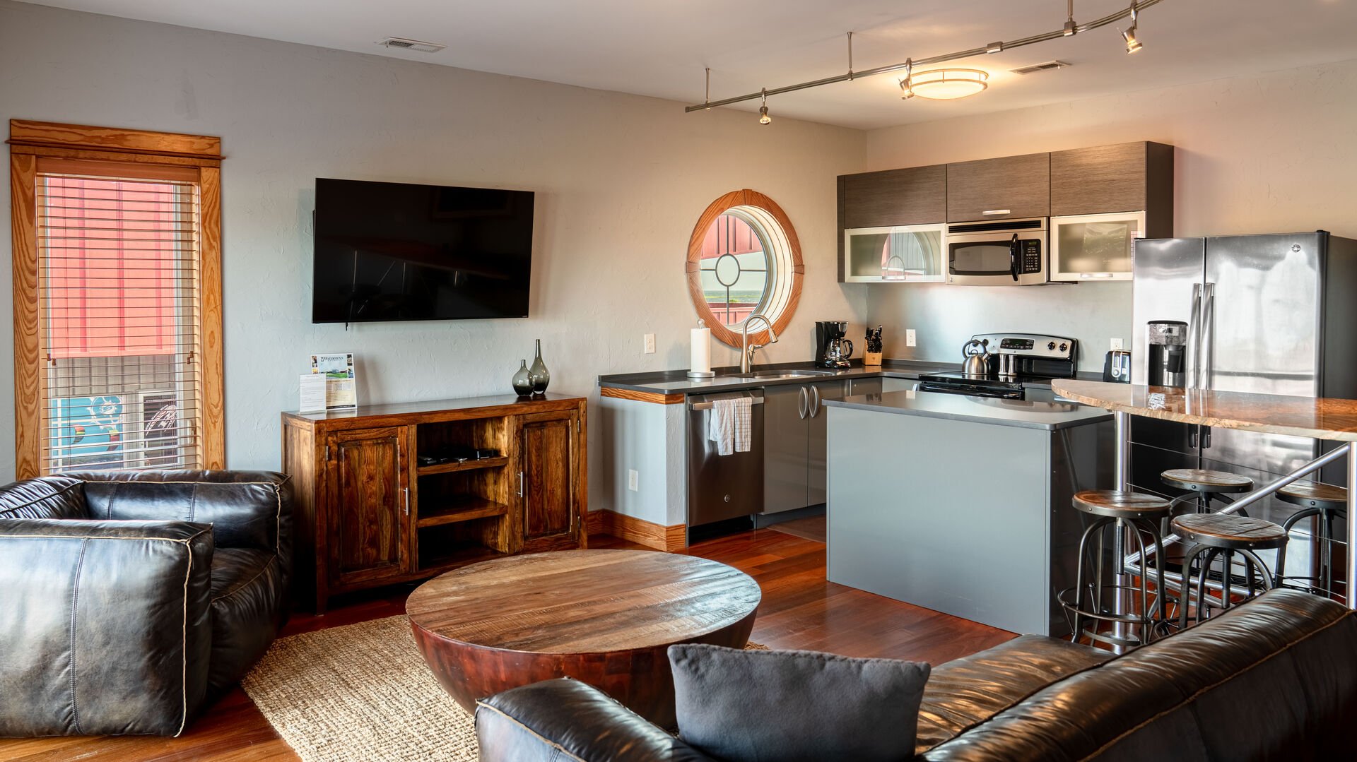 Living Area with Full Kitchen