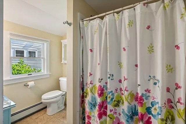 Bathroom 2 is a full bath with tub/shower combo