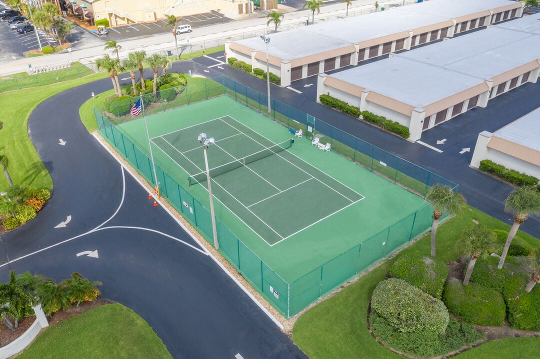 Enjoy a fun and active day to this tennis court
