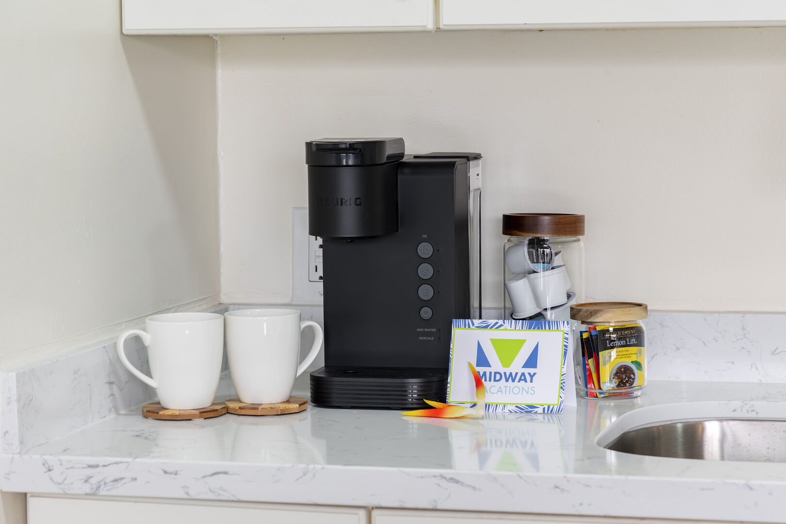 Coffee station in the kitchen Coffee station in the kitchen